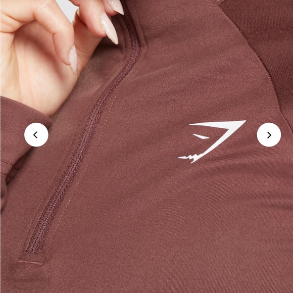 Gymshark 1/4 Zip Slim Fit Workout Top - Picture 4 of 6
